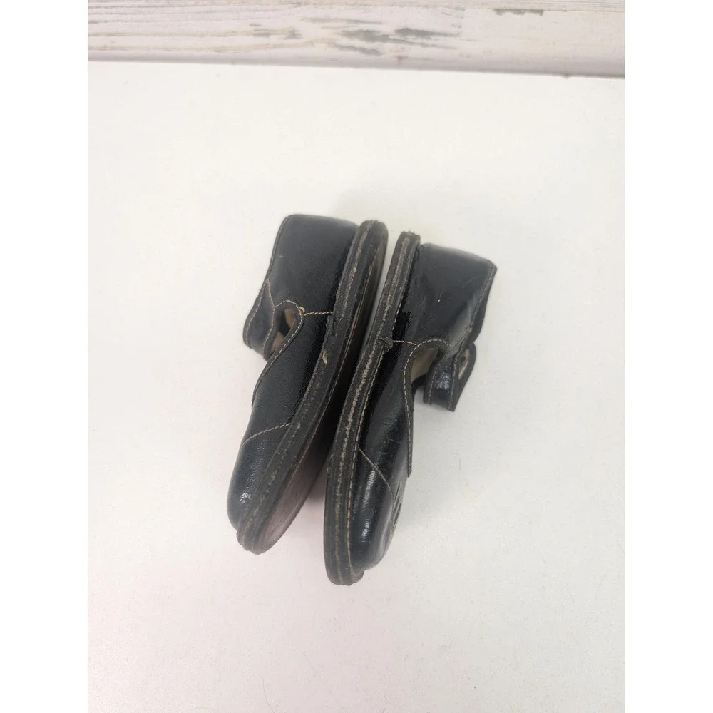 Vintage Black Leather Toddler Mary Jane Shoes Ankle Strap Kids Dress Shoes‎